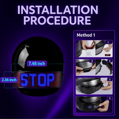 LED Screen Helmet